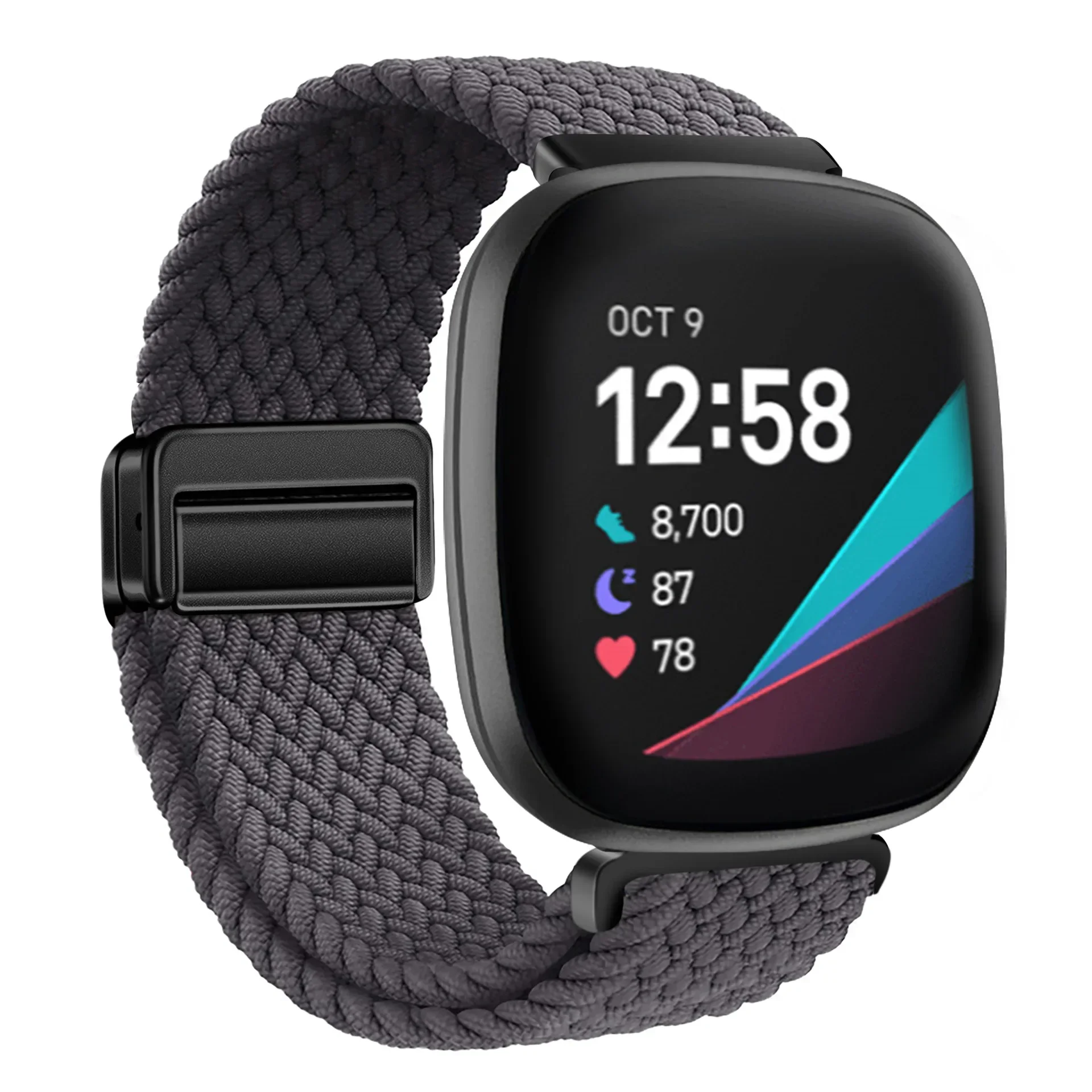 Magnetic Buckle Nylon Strap for Smart Watches - Replaceable Wristband Accessory