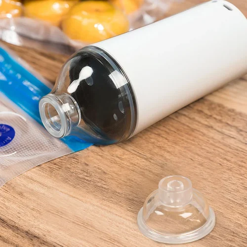 재사용 가능한 진공 식품 보관 지퍼 가방 세트 전기 핸드 헬드 진공 실러 펌프 Sous Vide 가방 USB 충전식 BPA 무료 4
