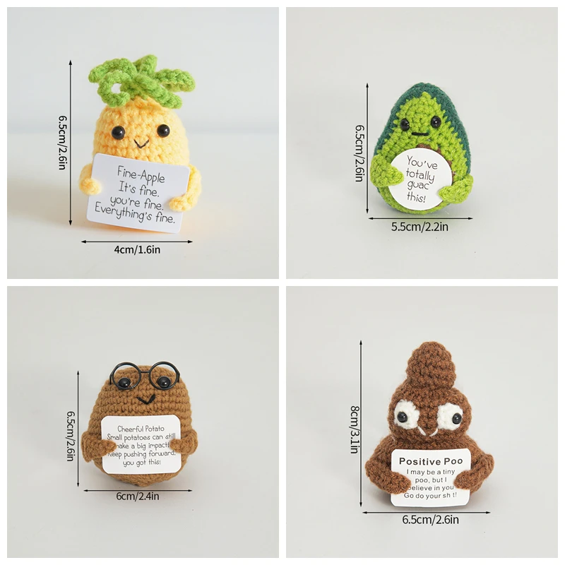 Crochet Potato Toy Kit - Fun Desk and Room Decoration Ornament