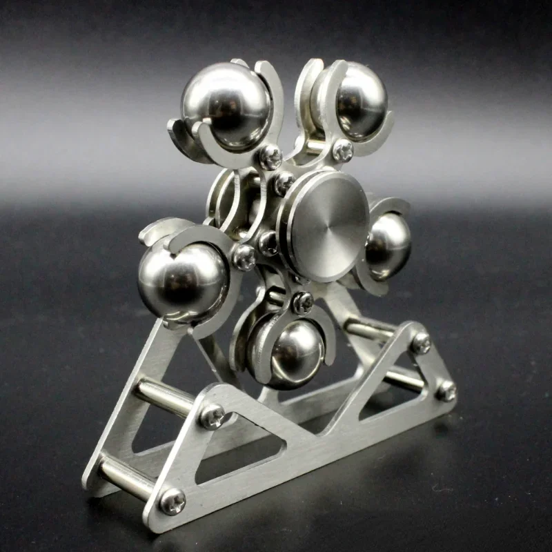 Hand Spinner Steel Ball Ferris Wheel 2 Fingertip EDC Adult Fidget Toys Five Bead Finger Gyro 686 Silent bearing Stainless steel