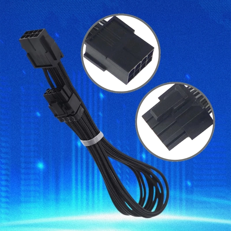 GPU PCIe to 8Pin (6+2) PCIExpress Power Supply Adapter Graphics Video Card Power Extension Cable for PC Computer
