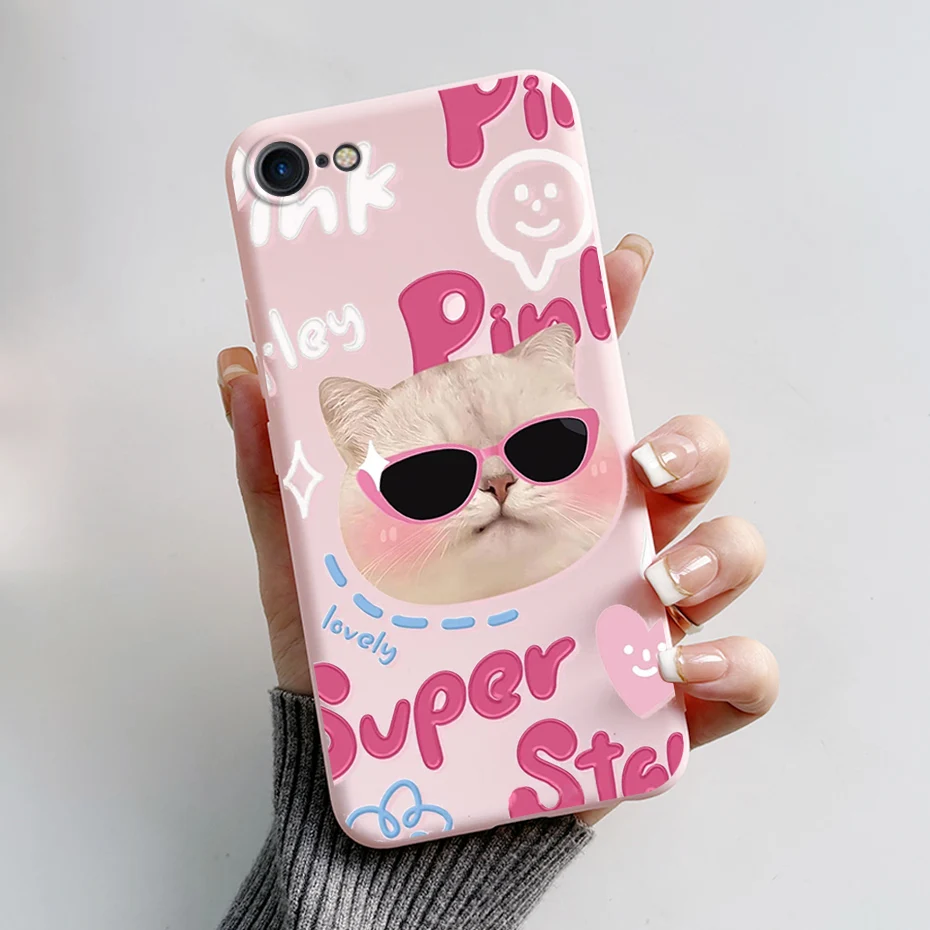 Stylish Painted Soft Silicone TPU Phone Case - 4.7'' Protective Back Cover