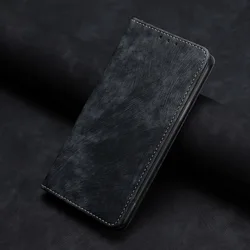 Magnetic Flip Wallet Case - Premium Soft PU Leather Phone Cover - Honor Magic8 Pro Air (PFY - BK)