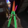 Glowing Butterfly Knife 3D Printing Gravity Glow Knife Luminous Card Toy Pendant Push Mini Model Decompression C8D3 3