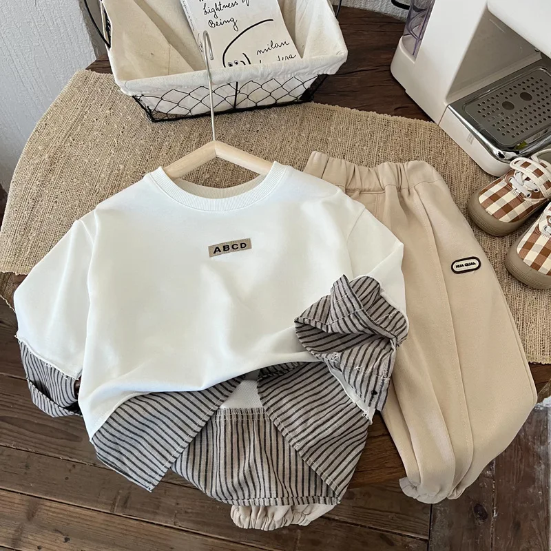 

2023 Spring Autumn Boys Casual One Piece Sweatshirts