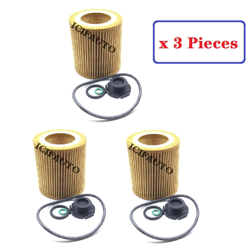 3 x Engine Oil Filter For BMW F22 F23 F30 F31 F34 F32 F33 F36 F10 X1 Z4