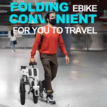 500W engine adult folding electric bicycle, 20 inch tires 48v7.8ah, 20 miles/hour 43 miles range, folding mini city riding elect 4