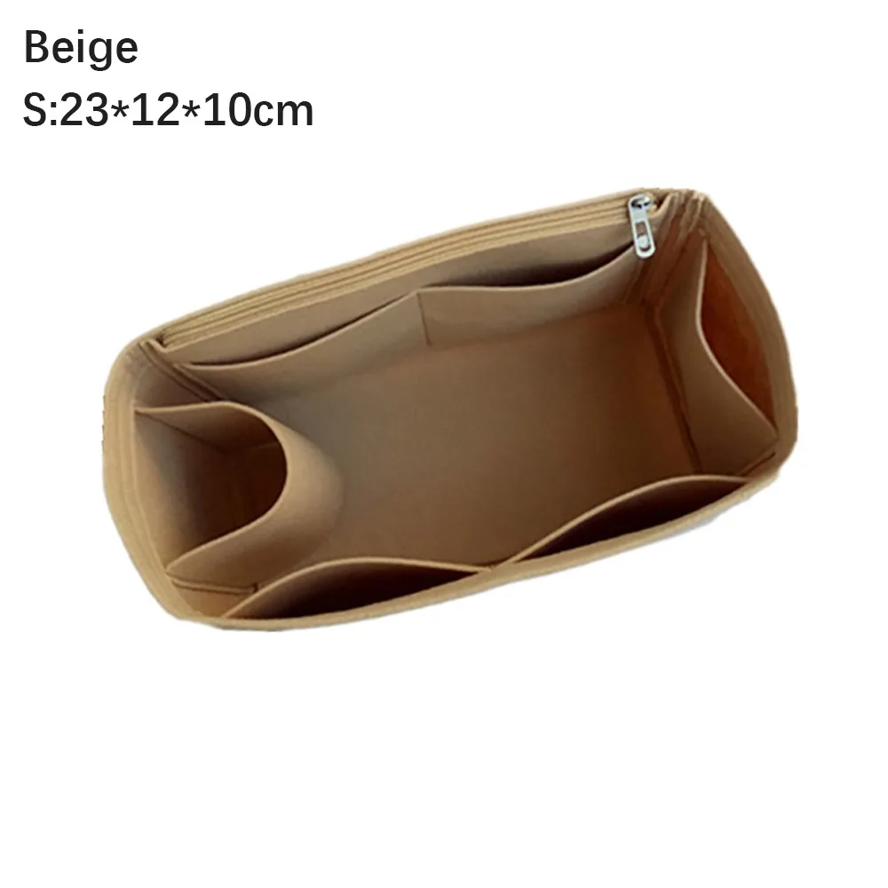 Enhanced Felt Handbag Organizer with Multi-Pocket Design