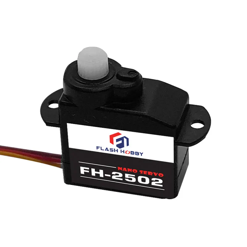 

FlashHobby FH-2502 2.2g Coreless Digital Plastic Gear Nano Servo for RC Model Airplane Fixed-Wing Indoor Micro FPV Drones