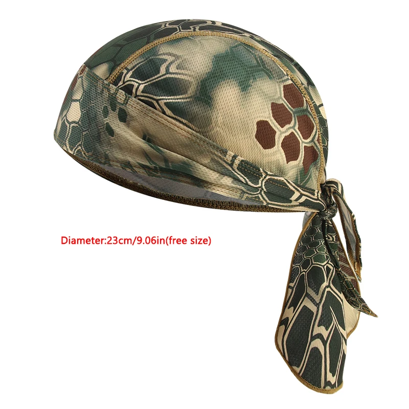 

Quick Dry Camo Cycling Cap Head Scarf Summer Men Running Riding Bandana Headscarf Pirate Cap Headband Men Head Scarf