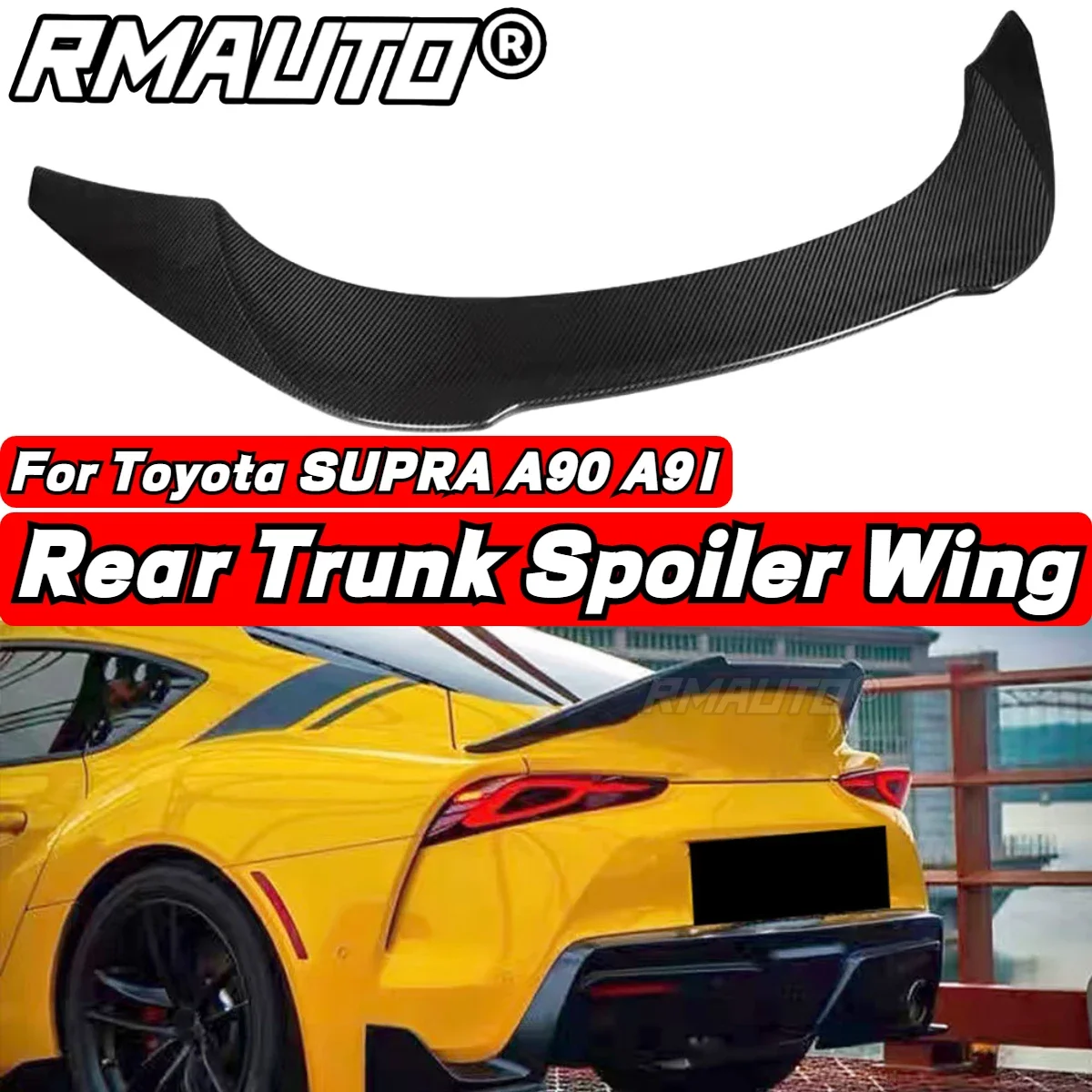 

Задний спойлер из углеродного волокна для Toyota Supra A90 A91 2019-2022
