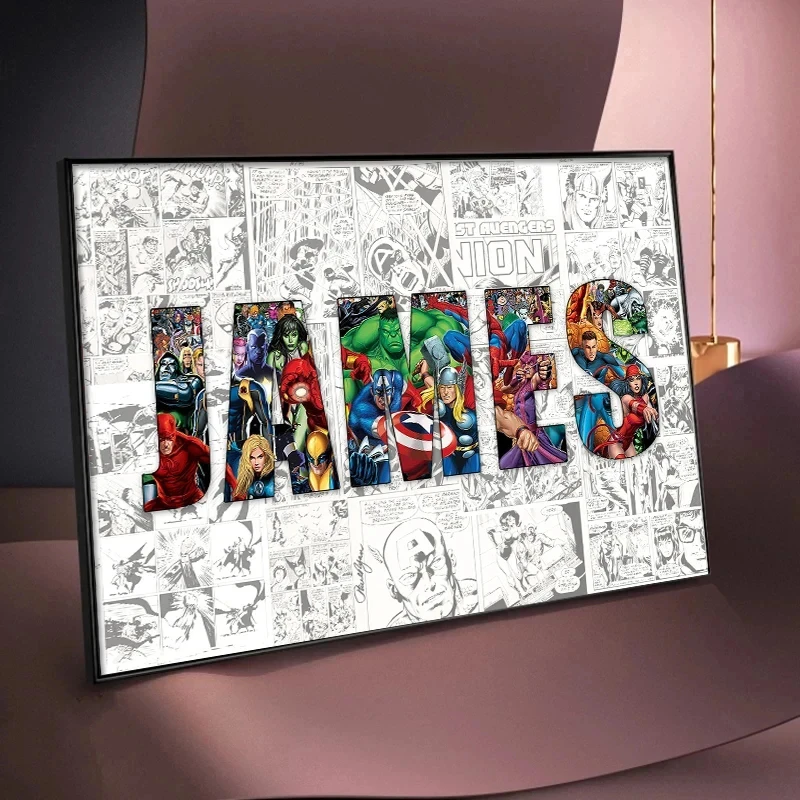 Custom Name Canvas - Iron Man 3 | Custom Name Canvas - Iron Man 2