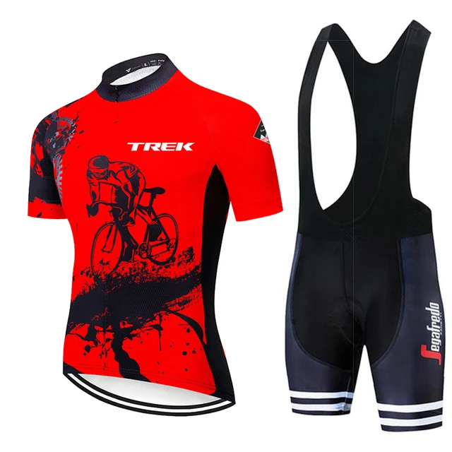 TREK-Conjunto de ciclismo para hombre, Jersey transpirable para deporte de carreras, MTB, verano, 2023 - AliExpress