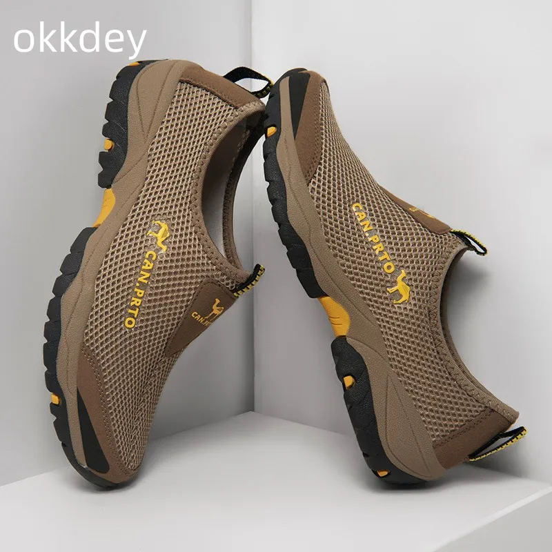 

Men's Shoes 2023 Mesh Casual Shoes Summer Outdoor Sneakers Sports and Leisure Men Non-slip Climbing Shoes Breathable Men's