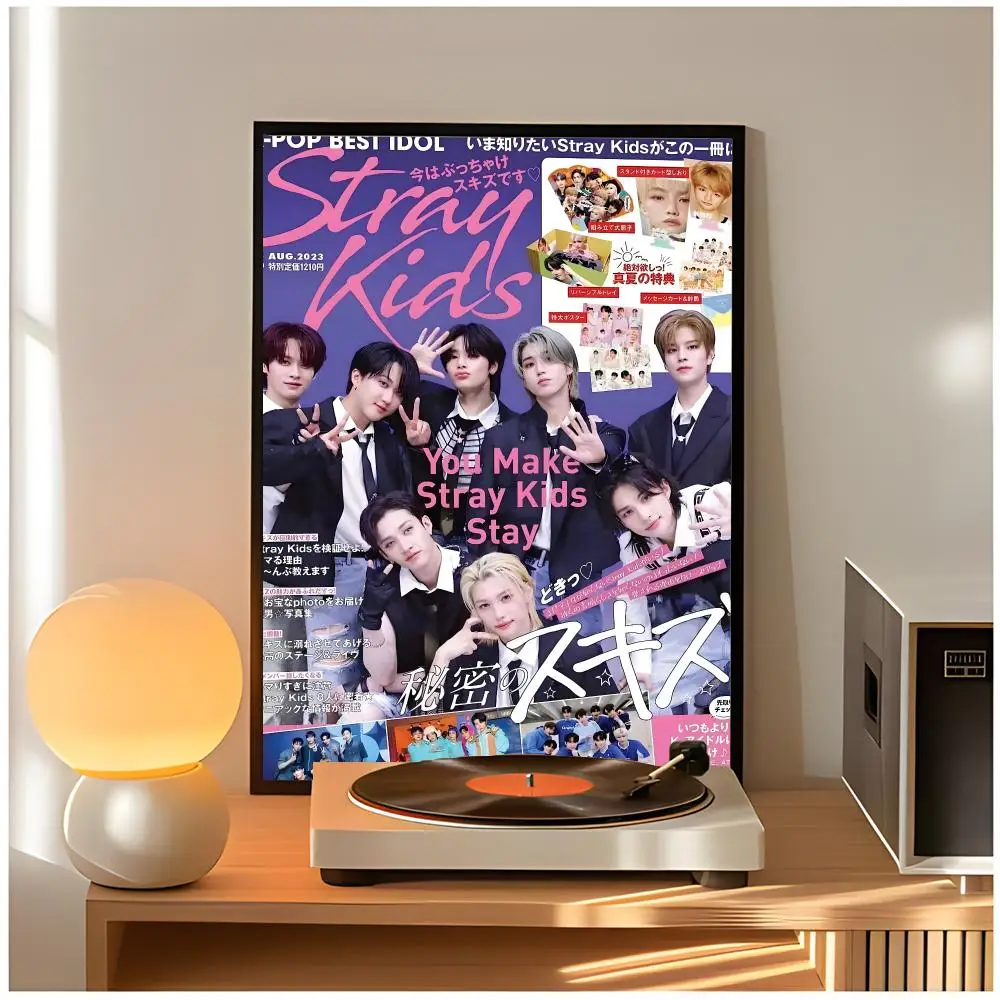 Stray Kids K-Pop Poster - Classic Wall Art Home Decor, Peel and Stick, Unframed