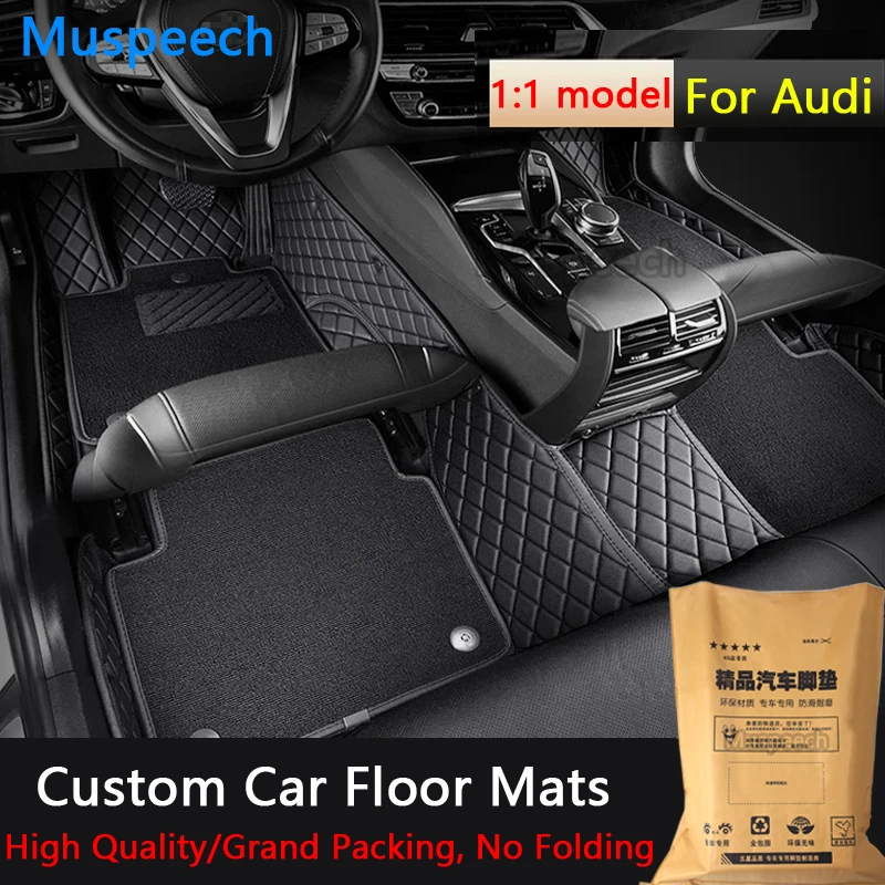 

Автомобильные коврики на заказ для Audi A1 A3 8P 8L A4 A5 B6 B7 A6 A7 C5 C6 4F Q3 Q5 Q7 Q8 TT S3 S4 S6 R, автомобильные коврики, автомобильные аксессуары