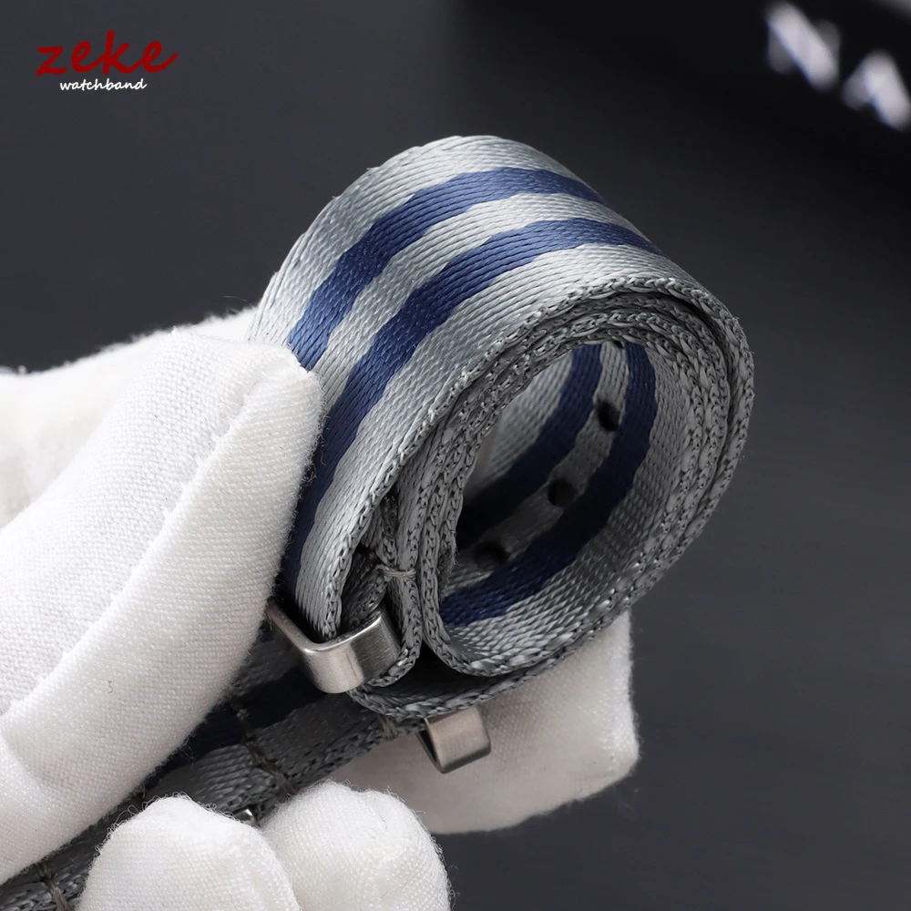 Men's Comfortable Soft Nylon Watch Band - Military Sports Strap Replacement Bracelet, 20mm/22mm