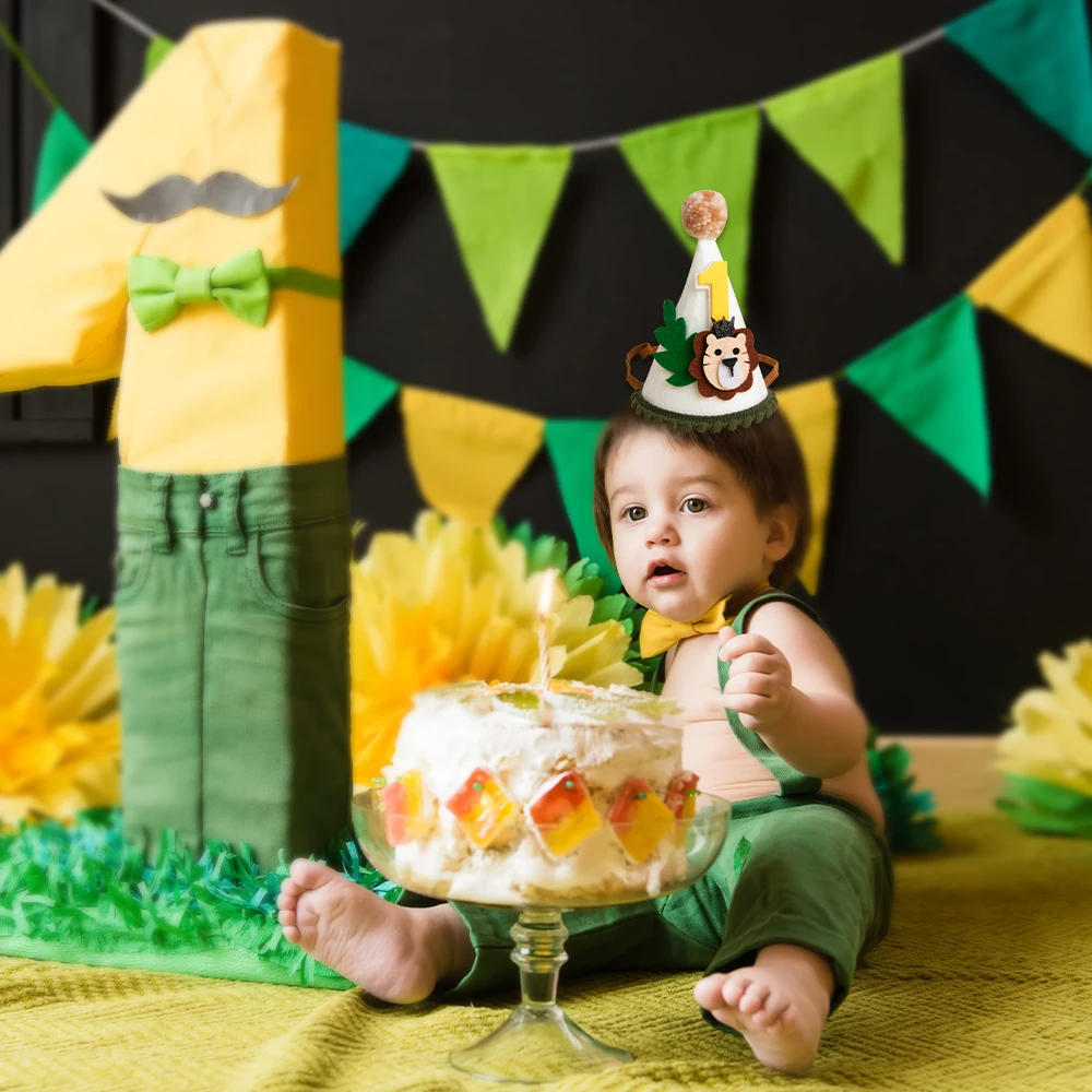 1. Geburtstag Dekoration Set – Zauberer-Krone, Kuchenaufsatz & Banner Für Magische Feier
