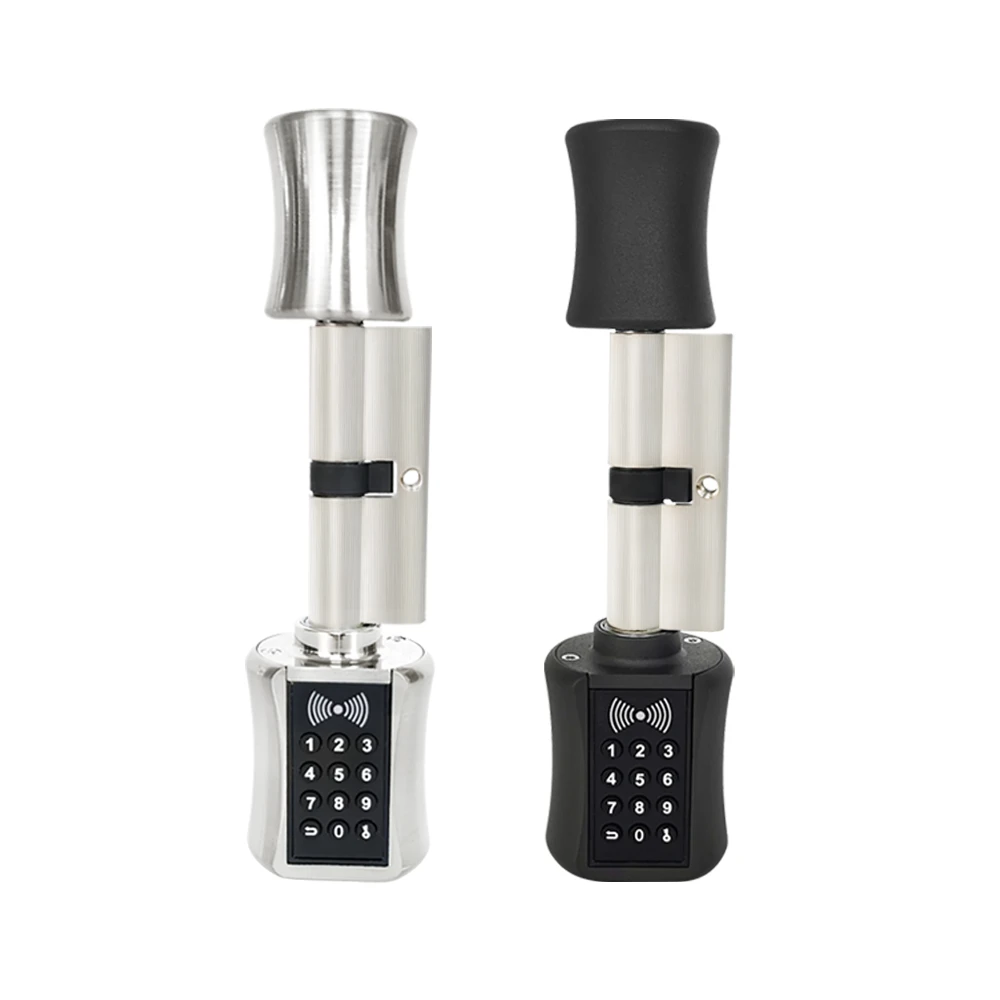 Smart European Electronic Cylinder Numeric Keypad Lock Code Rfid Card