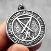 Hell Demon Satan Lucifer Stainless Steel Men Necklaces Pendant Chain Powerful Amulet Vintage For Women Jewelry Gifts Wholesale 3