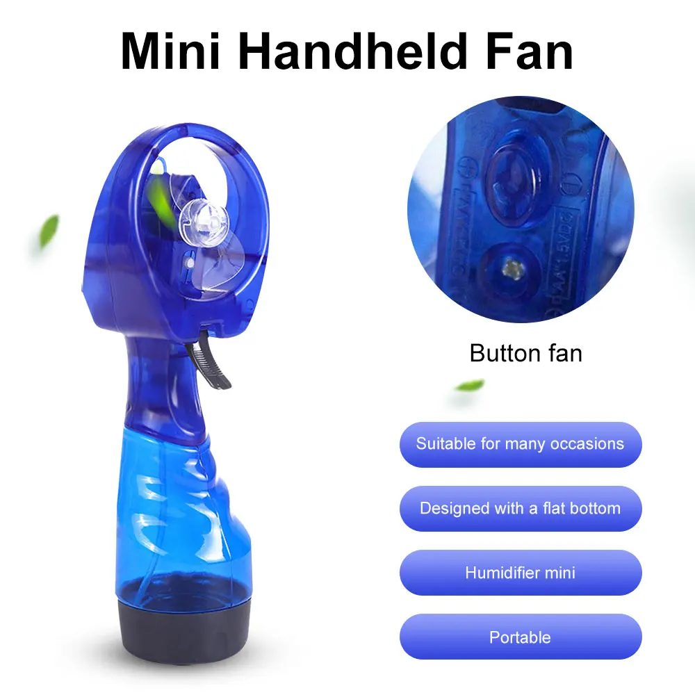 Portable Mini Hand Held Spray Fan Humidifier Outdoor Spray For Camping Hiking Air Cooler