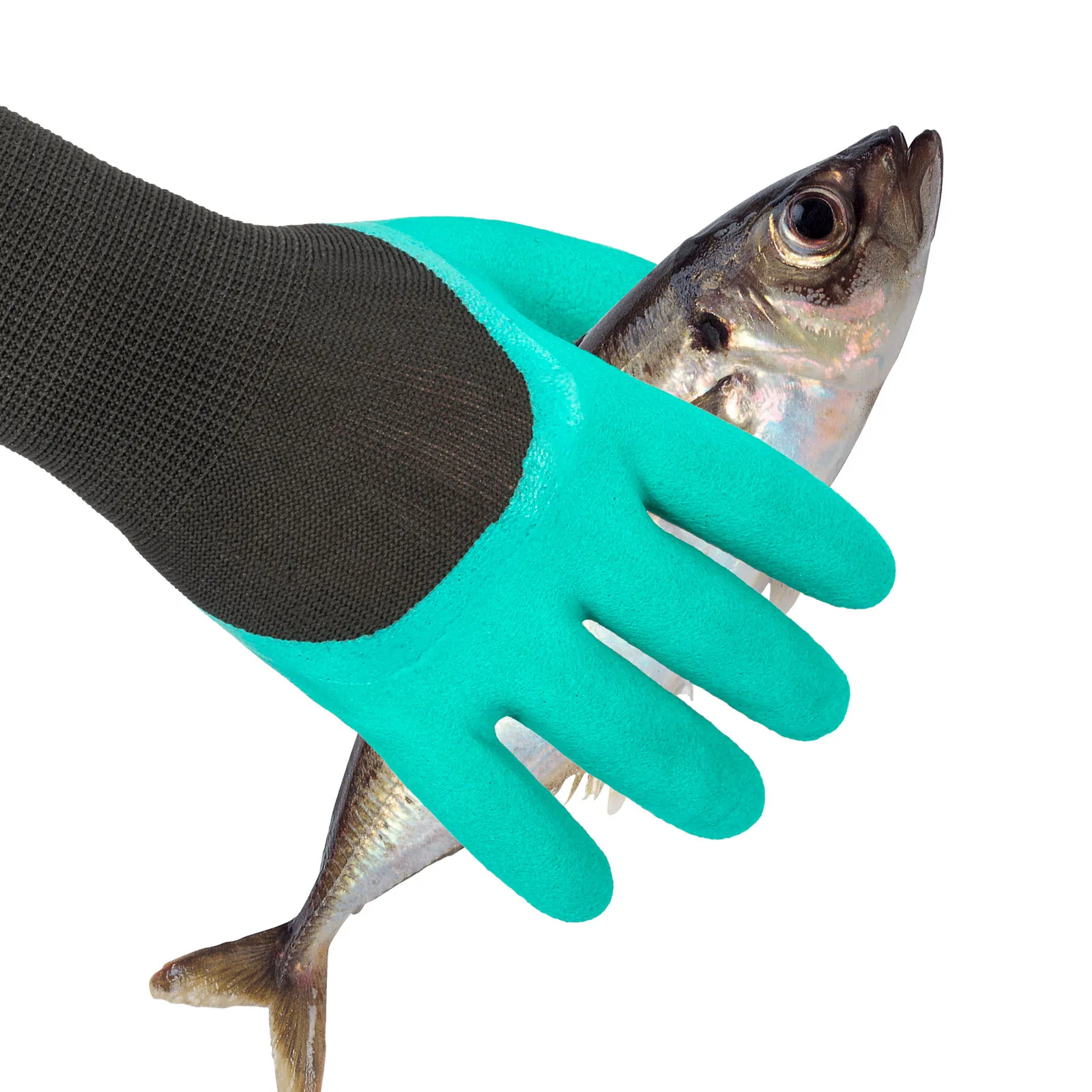 Fishing Glove Waterproof Textured Grip Anti-Slip Anti-Cut Breathable Cut Proof Stab Resistant Full Finger Catching Fish Hunting