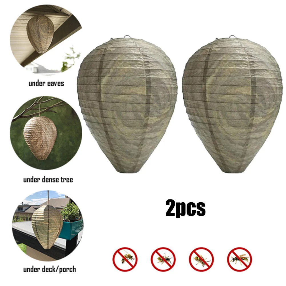 2Pcs-Outdoor-Simulated-Wasp-Nests-Hanging-Fake-Wasp-Nest-Decoy-Paper-Lanterns-Deterrent-For-Wasps-Hornet.jpeg 2Db Kültéri Szimulált Darázsfészek Lógó Hamis Darázs -Fészek Depoy Papír Lámpák Elrettentő Eszköze A Darázsok Hornet Kertészeti Szerszámához Bbq -Hoz - Image 6