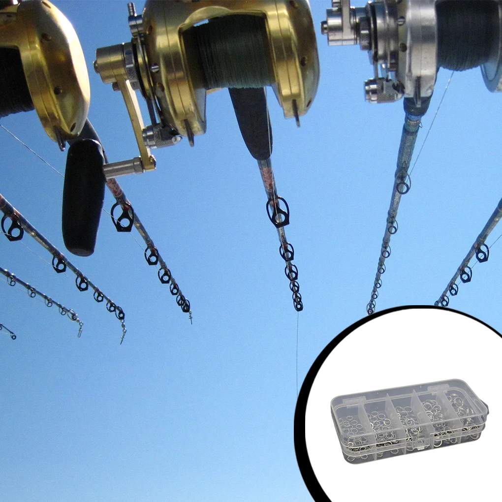 

200 шт. раздельные кольца для рыбалки, плоское кольцо с двойной петлей, соединитель для соленой воды, принадлежности из нержавеющей стали, аксессуары, приманка