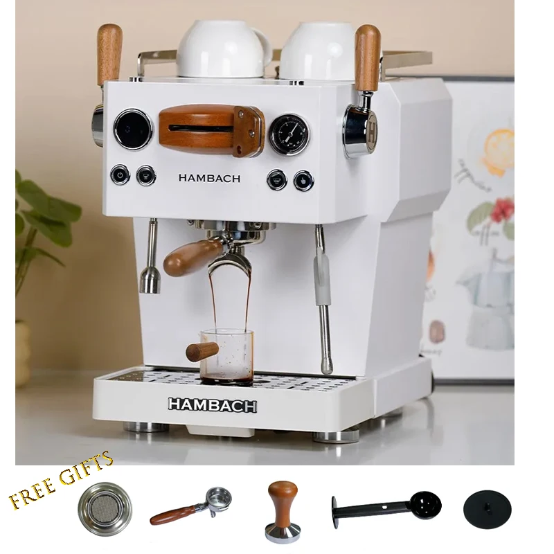 Hambach DR7116 20Bar Semi Automatic Espresso Coffee Machine Commercial Espresso Machine for Professional Milk Tea Shops