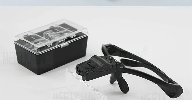 Description Picture 4 of itemWhite Professional Multi Times Adjectable Wide Horizion Brow Lash Extension Tools Led Eyelash Magnifying Glasses