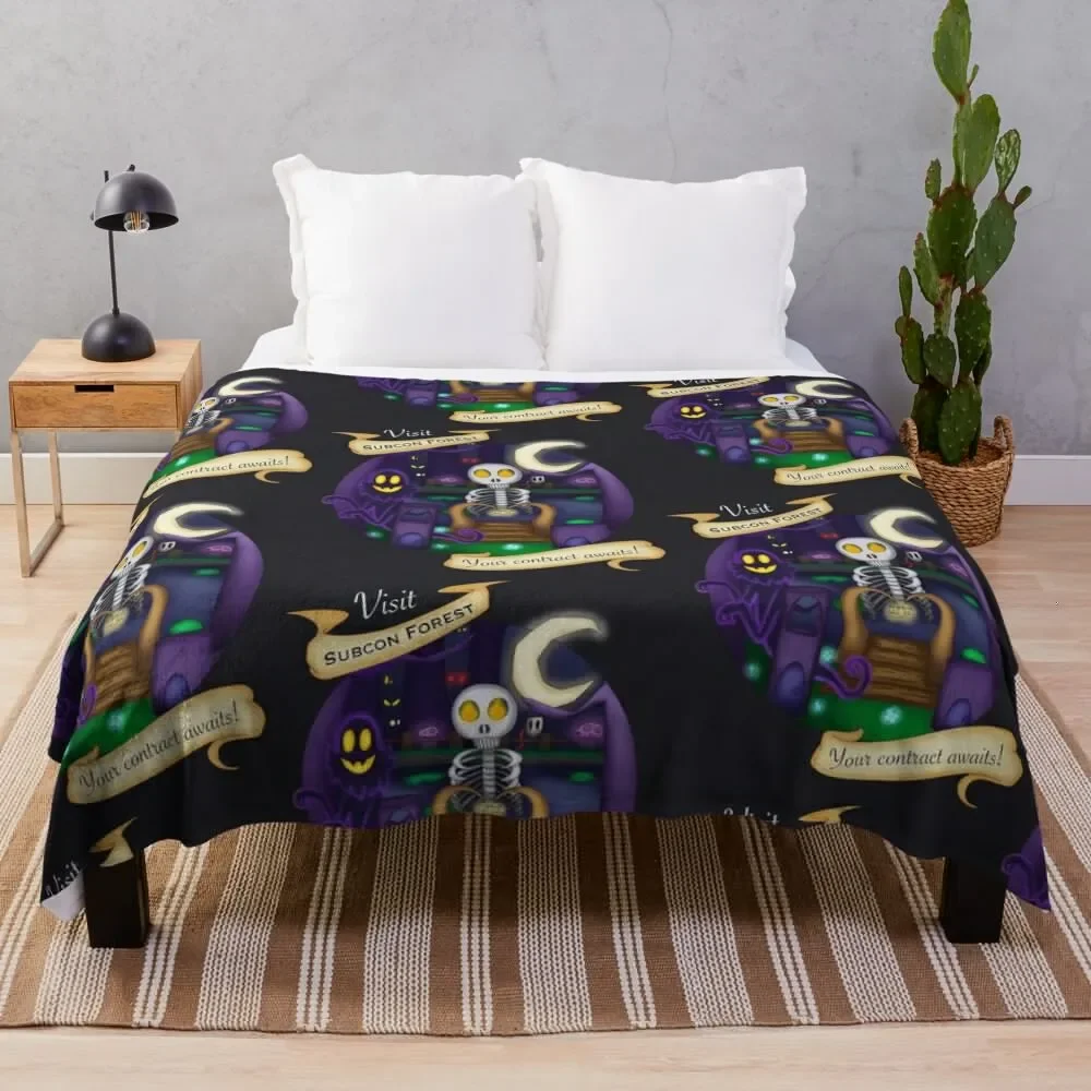 

A Hat in Time Subcon Forest Throw Blanket Flannel Hairy Blankets