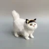 Simulation Cat Plush Toys Soft Stuffed Kitten Model Fake Cats Realist Animals for Kids Girls Birthday Valentine's Day Gift 5