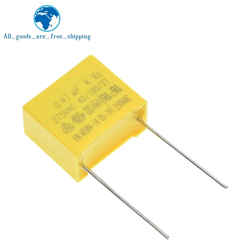 10/30 Stück 470nF Kondensator X2 Kondensator TZT 275VAC Rastermaß 15mm X2 Polypropylen-Folienkondensator 0,47uF
