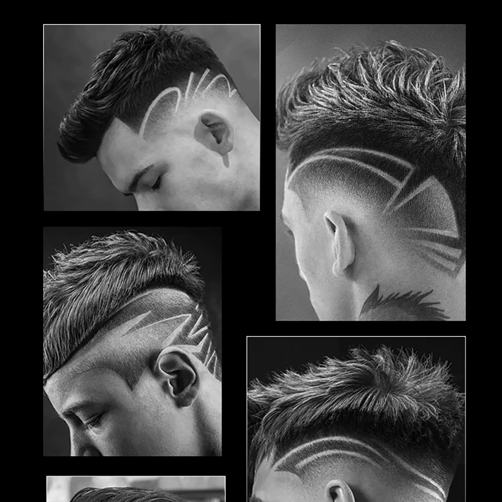 Hair Clipper Hair Trimmer Kemei KM-2299 Cordless Trimmer Type-c Rechargeable Electric Hair Clipper Barber Zero Gapped Finish Hair Cutting Machine 7000RPM