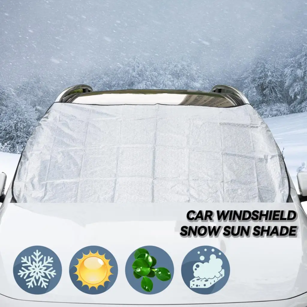 Auto Windschutzscheibe Abdeckung Auto Frontscheibe Schnee Abdeckung Auto Windschutzscheibe  Schutz Auto Schnee Eis Protector Abdeckung Winter Windschutzscheibe  Sonnenschutz für Auto Outdoor Anti Frost : : Auto & Motorrad