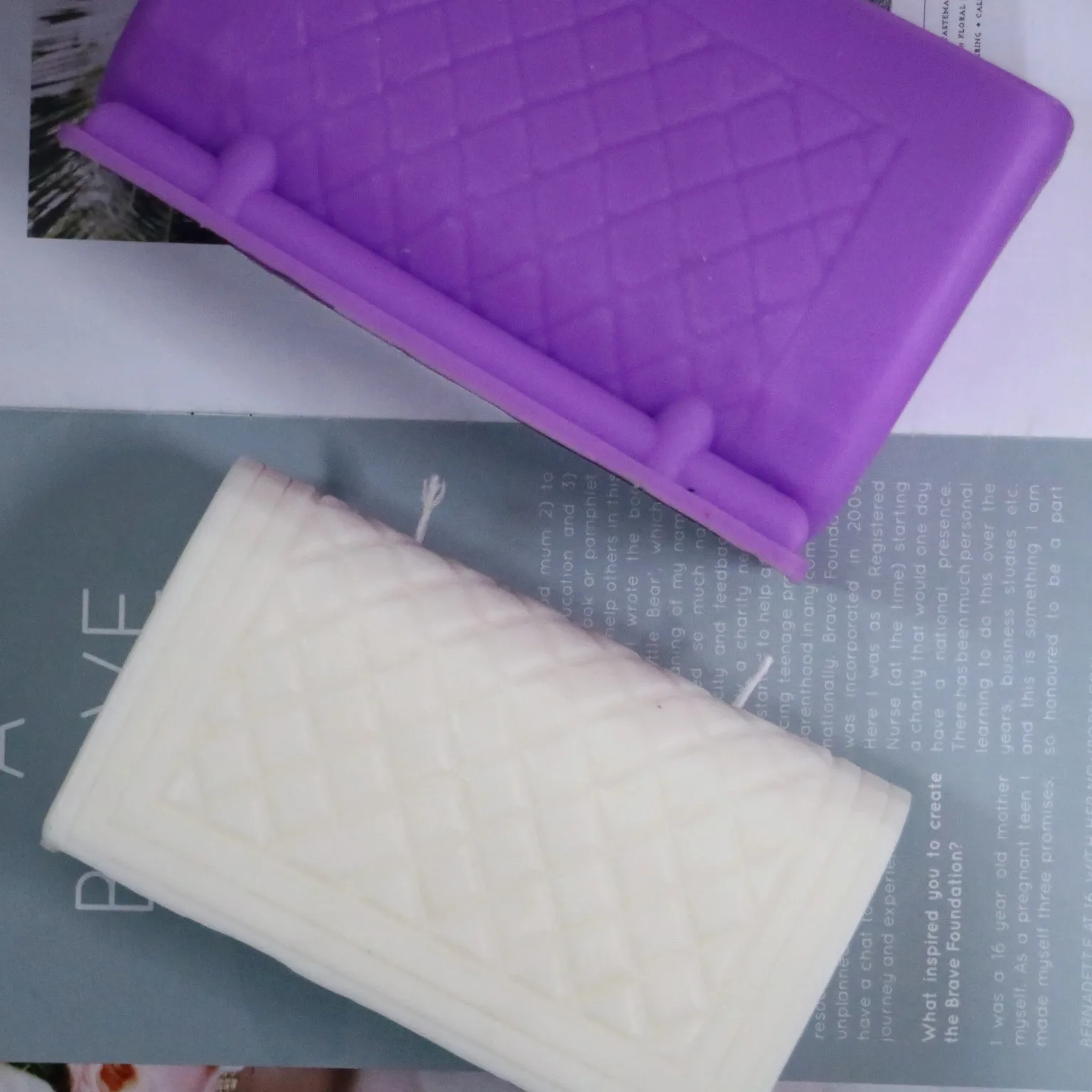 Luxury Bag Silicone Candle Mold Woman Handbag Molds Fashion DIY