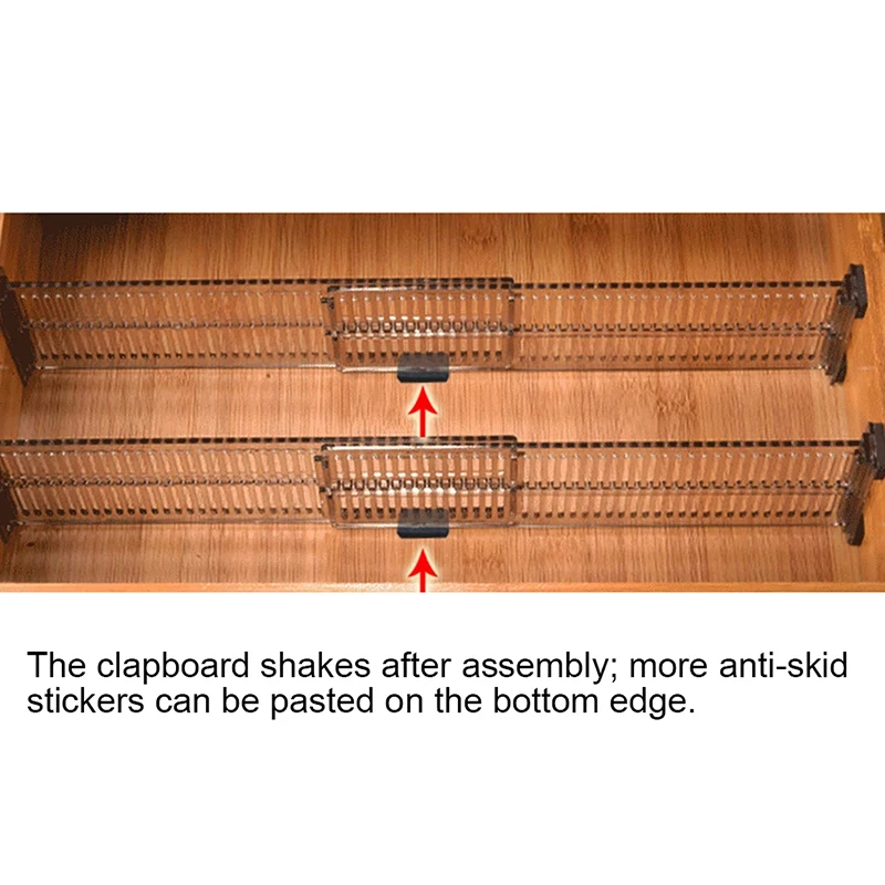 Drawer Separator 2Pcs Drawer Separator Adjustable Household Storage Organizer Cosmetics Dresser Underwear Socks Sundries DIY Home Storage Shelf