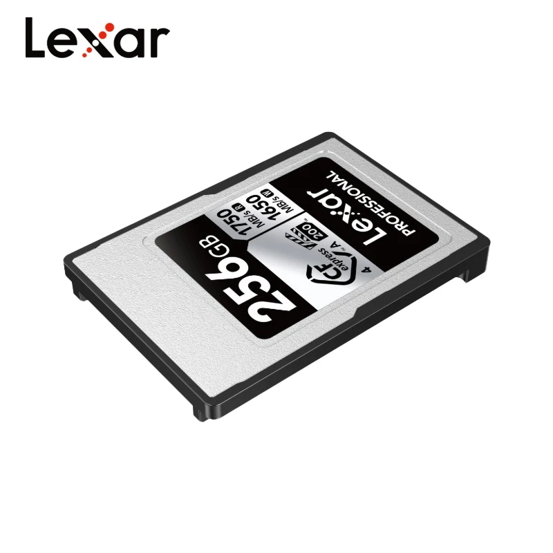 새로운 Lexar Professional SILVER CFexpress 4.0 타입 A 메모리 카드 256GB 512GB VPG200 8k CFA 카드 ( 카메라용) 1750Mb/s CF 카드