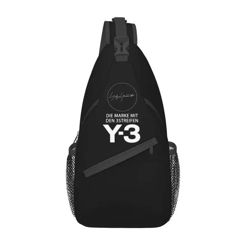 

Yohji Yamamoto Crossbody Sling Backpack Men Custom Chest Shoulder Bag for Travel Hiking Daypack
