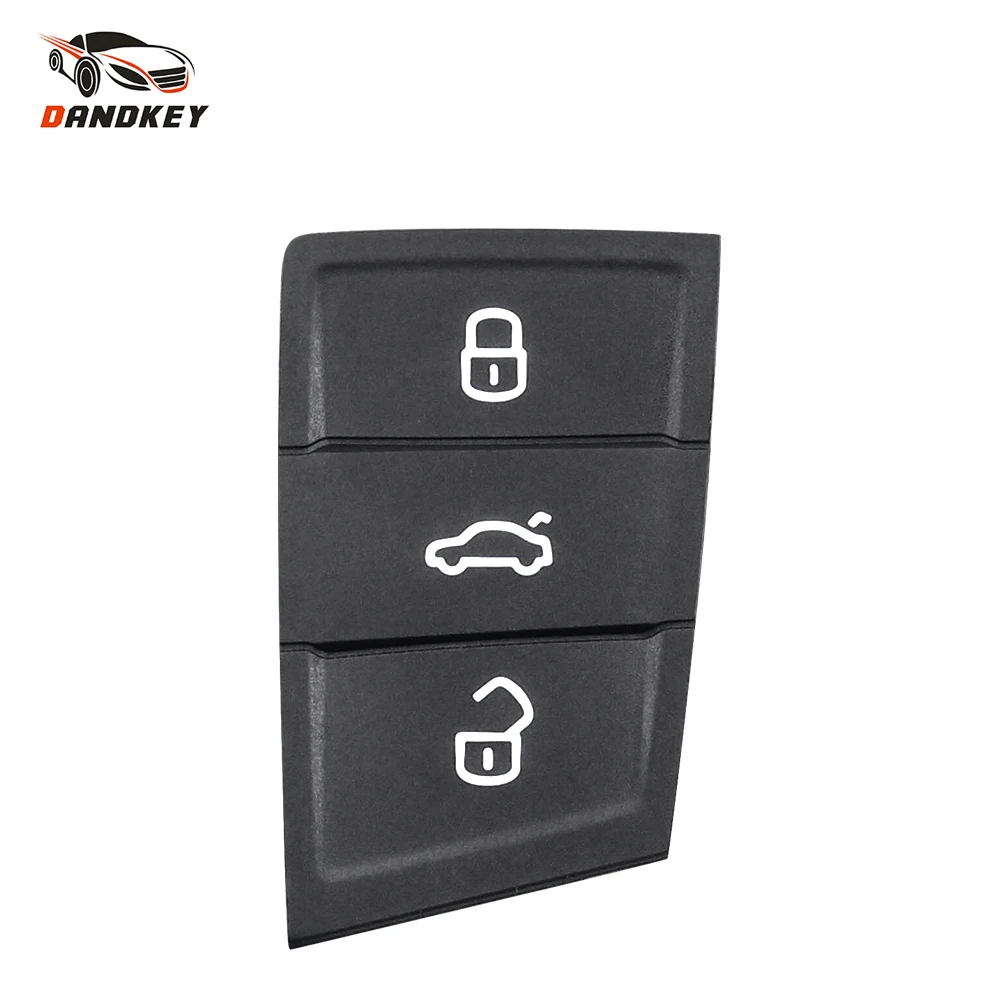 Dandkey 3 Buttons Rubber Remote Car Key Pad For Volkswagen VW Golf 7 4 5 Mk4 6 For Skoda Octavia For Seat Leon Ibiza Altea