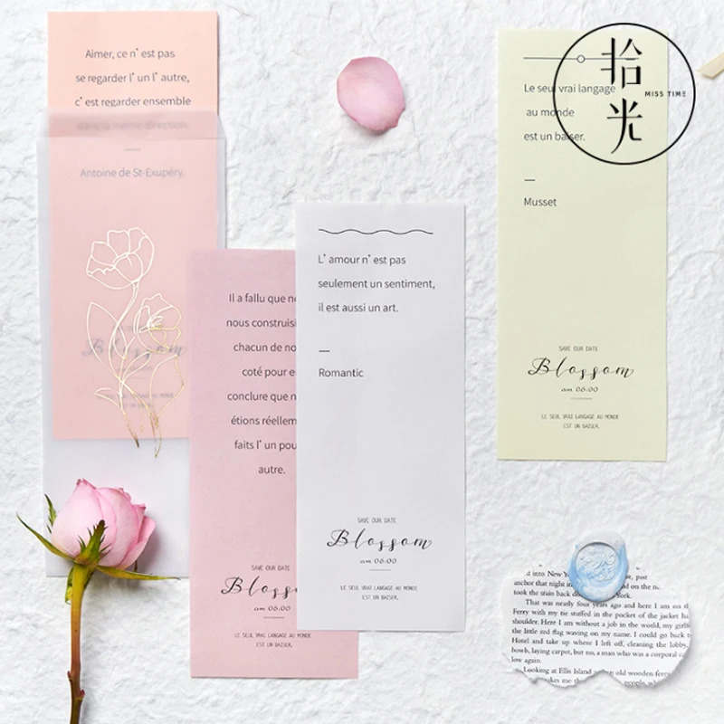 

1Pack Sulfuric Acid Paper Letter Song of the Century Series Fresh Retro Art Illustration 3 Envelope+6 Letter Paper DIY 210*90mm