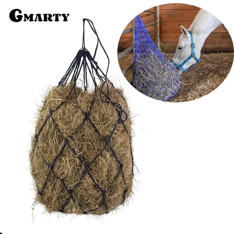 

1Pc Haylage Net Durable Horse Care Products Small Holed Hay Net Haynet Equipment Slow Feed Hay Feeder Net Bags For Horse