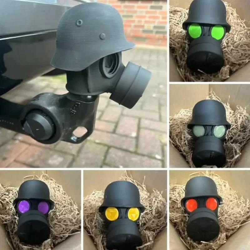 Trailer Hitch Cover With Steel Helmet And Gas Mask 3d Printed Trailer Hitch Ball Cover Prevent Receiver Tube From Rusting