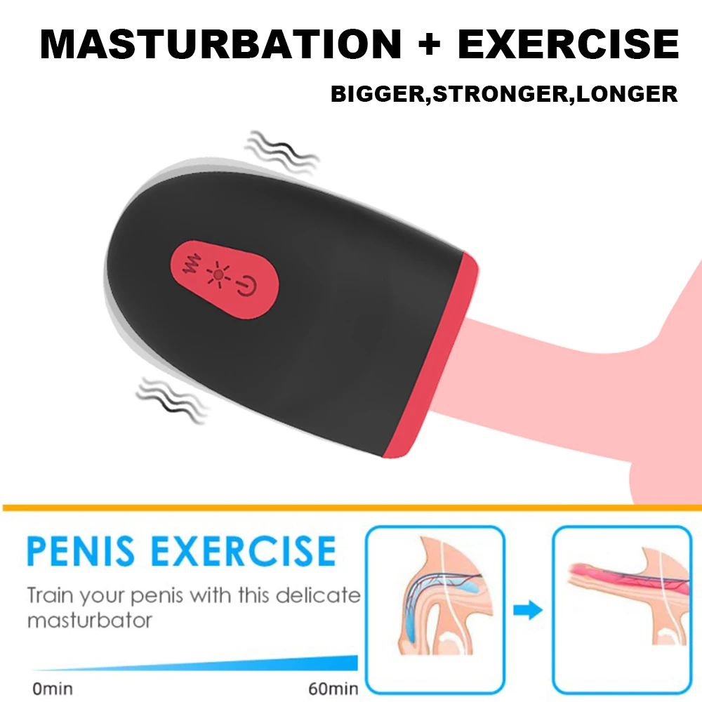 Masturbator Cup For Men Oral Glans Massage And Delay Trainer_voghion.com