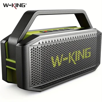 W-KING (100W Peak) 60W Portable Loud Bluetooth Speakers with Subwoofer, Outdoor Speaker Bluetooth Wireless Waterproof Speaker 1