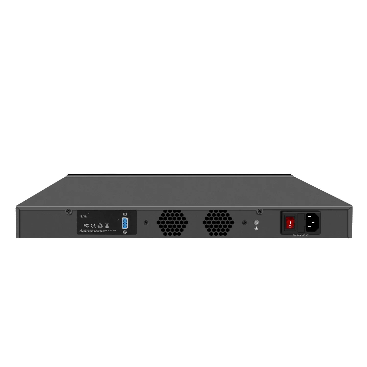 1U Rack Server Intel Atom C3758 6x1GbE Quad Port 10G SFP+ for Firewall Router Server With 16GB RAM 128GB SSD BKHD-1310NP-6L4S