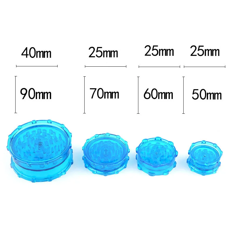Colorful Plastic Herb Grinder with Storage Case – Tobacco Crusher and Smoke Accessories