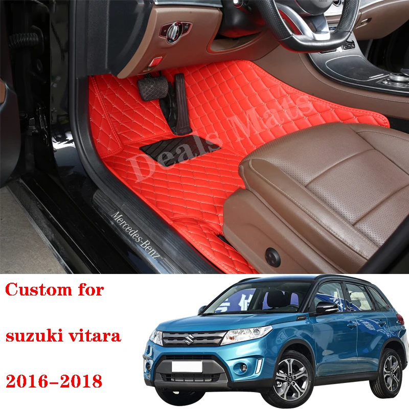 Car Floor Mats For Suzuki Vitara 2016 2017 2018 Custom Waterproof