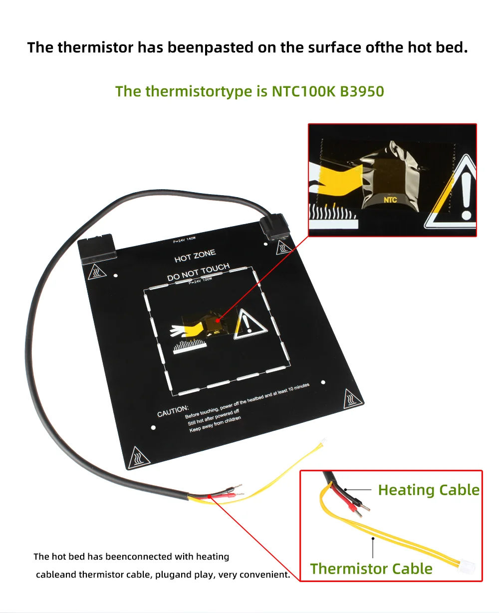 Zonal Hot Bed for Ender 3 Lerdge Official