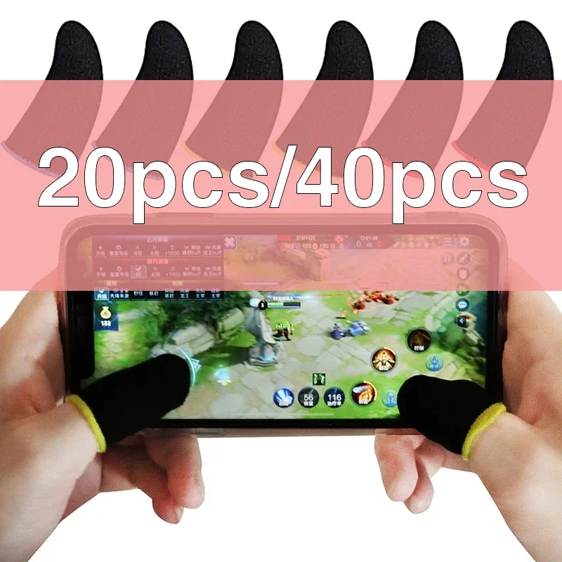 Game Finger Cover 20/40pcs Fingertips For Game PUBG Mobile Anti Slip Finger Glove Game Controller Finger Sleeve For Touch Screen Mobile Gaming